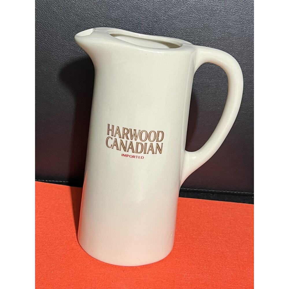 Harwood‎ Canadian Pub Pitcher Jug 8” Canadian Whiskey Vintage Ceramic Water